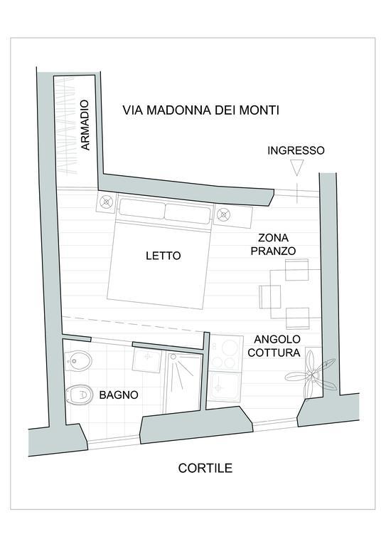 Apartmán Madonna Dei Monti Řím Exteriér fotografie